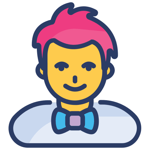 Waiter men avatars user icon Waiter men avatars user icon