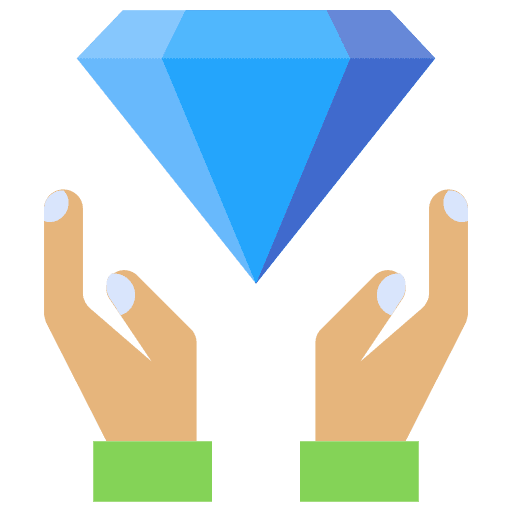 Diamond jewel value values icon Diamond jewel value values icon
