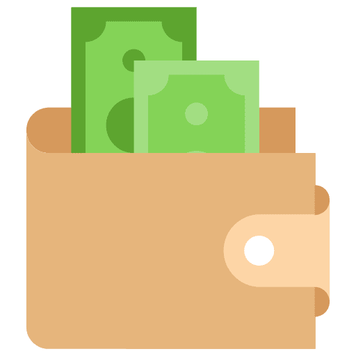 Money cash finance holder icon Money cash finance holder icon