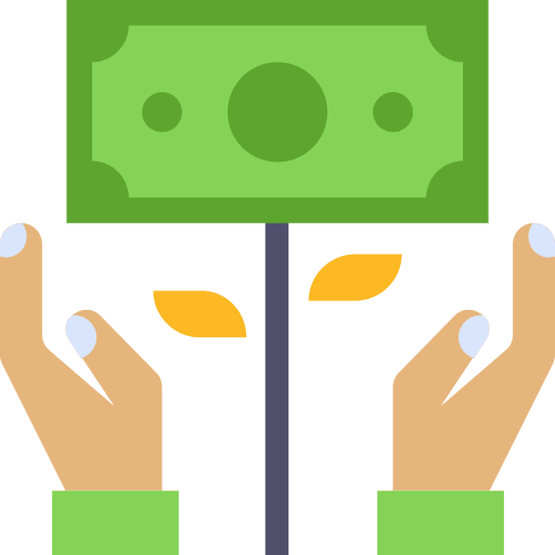 Money growth money growth funds profit icon Money growth money growth funds profit icon