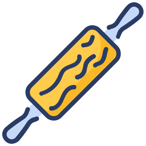 Rolling pin baking cooking bakery icon Rolling pin baking cooking bakery icon