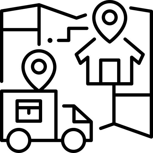 Tracking transportation tracking logistics icon Tracking transportation tracking logistics icon