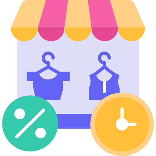 Groceries discount deal commerce and shopping icon