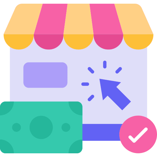 Pay per click click ppc digital marketing icon
