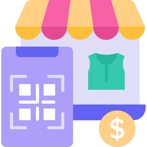 Qr code scan online shopping barcode qr code scan icon