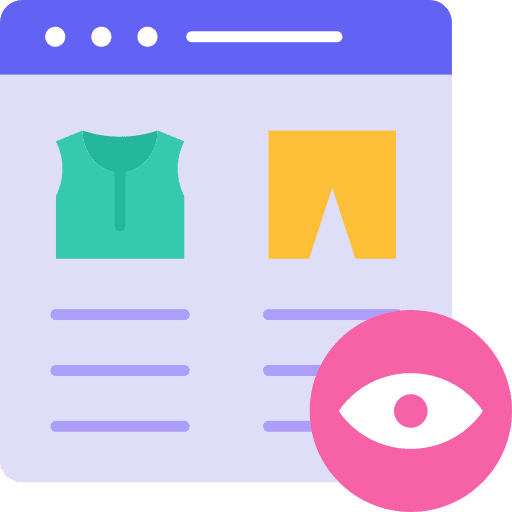 Recent ecommerce shopping list online store icon