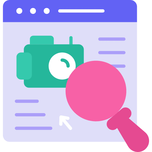 Search online store find ecommerce icon
