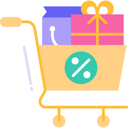 Shopping cart shop commerce and shopping market icon