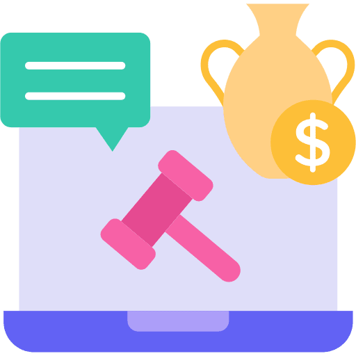 Auction hot sale sales price tag icon