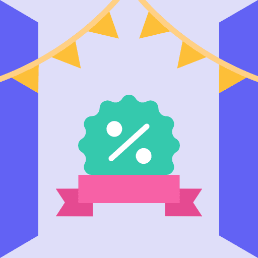Discount offer promotion hot deal icon