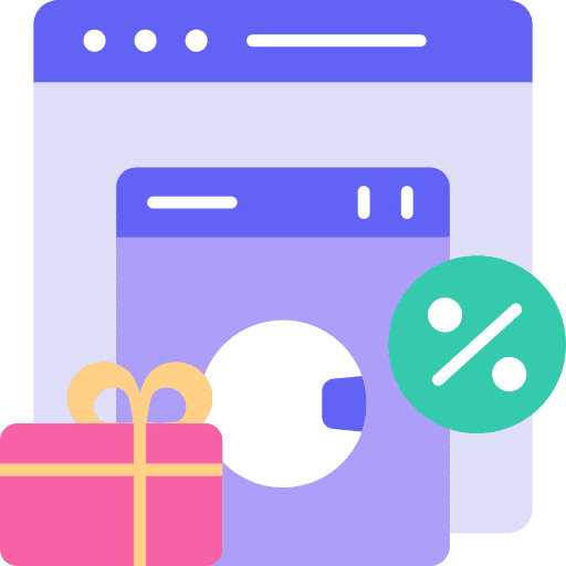 Discount sale gift deal icon