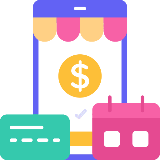 Membership receipt commerce and shopping payment icon