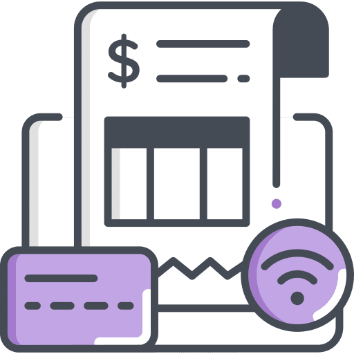 Invoice ticket bill receipt icon