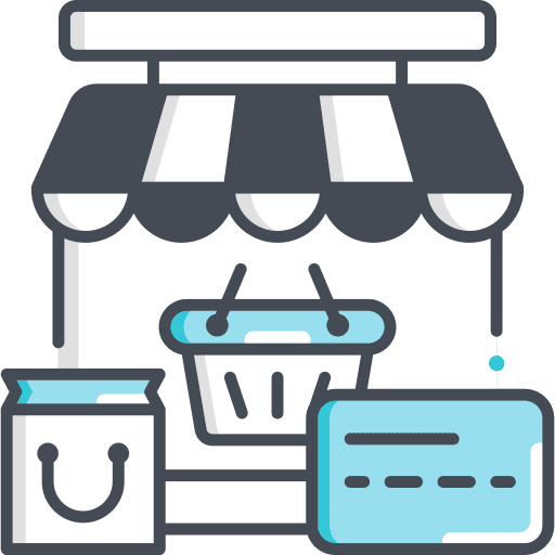 Online store ecommerce online store market icon
