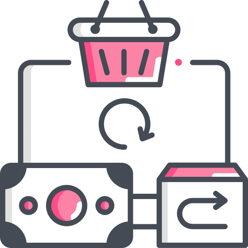 Refund compensation return transaction history icon