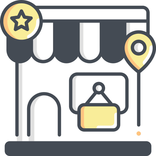 Shop supermarket shop building icon