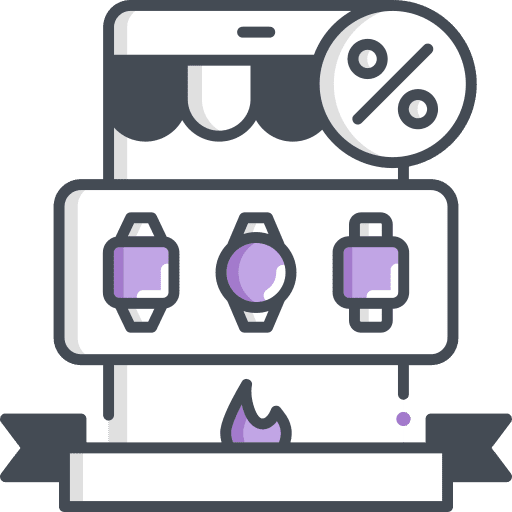 Hot deal discount marketing sale icon