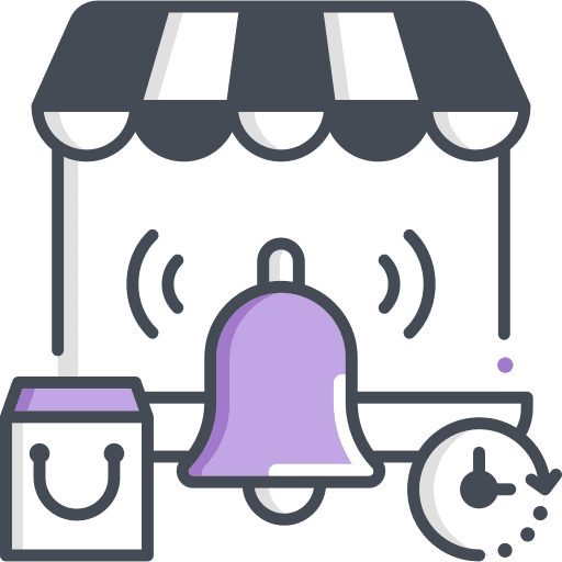 Notification bell offer sale alarm icon
