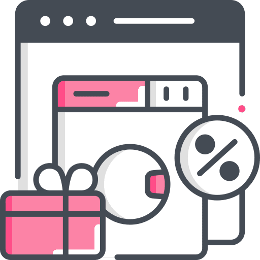 Discount free gift sale icon