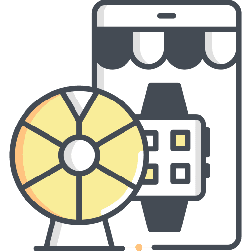 Fortune wheel lucky draw fortune wheel smartphone icon