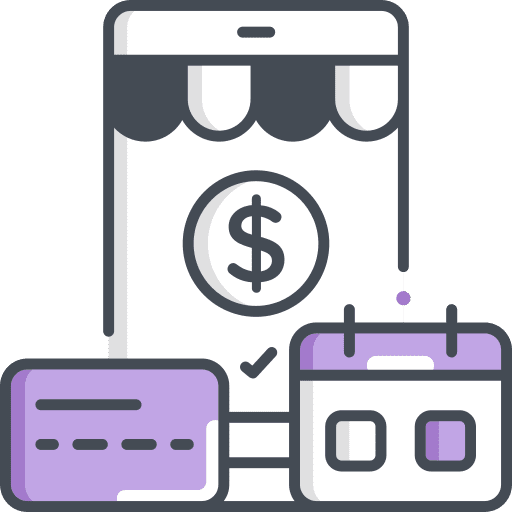 Membership bill payment receipt icon