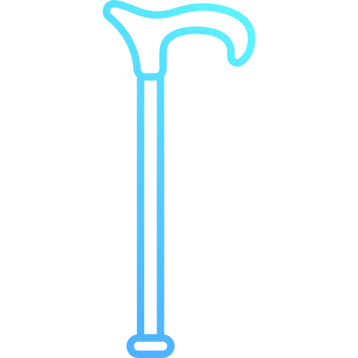 Cane elderly walk cane icon