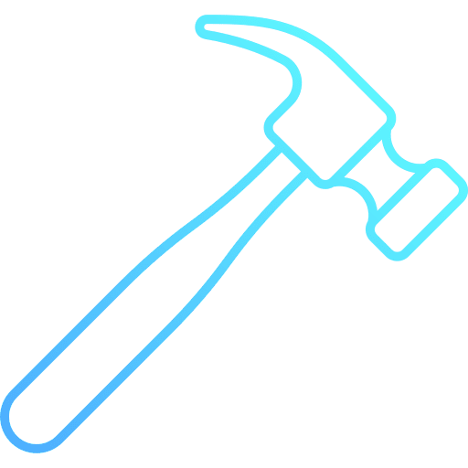 Hammer equipment home repair hammer icon