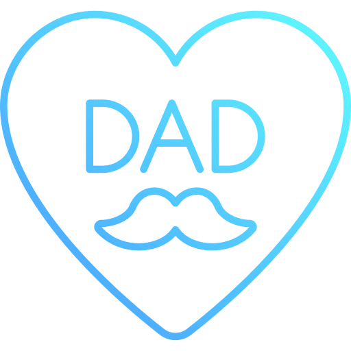 Heart family dad fathers day icon Heart family dad fathers day icon