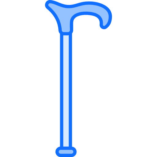 Cane walking stick miscellaneous healthcare and medical icon
