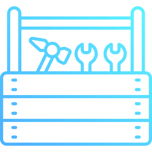 Tool box toolkit repairing repair kit icon Tool box toolkit repairing repair kit icon