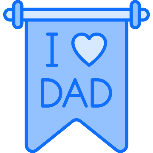 Best dad decoration fathers day banner icon Best dad decoration fathers day banner icon