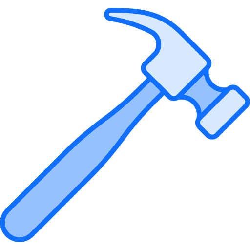 Hammer repair carpentry construction icon
