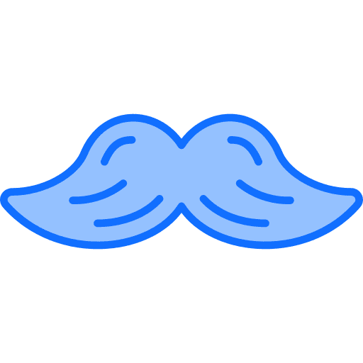 Moustache masculine grooming facial hair icon Moustache masculine grooming facial hair icon