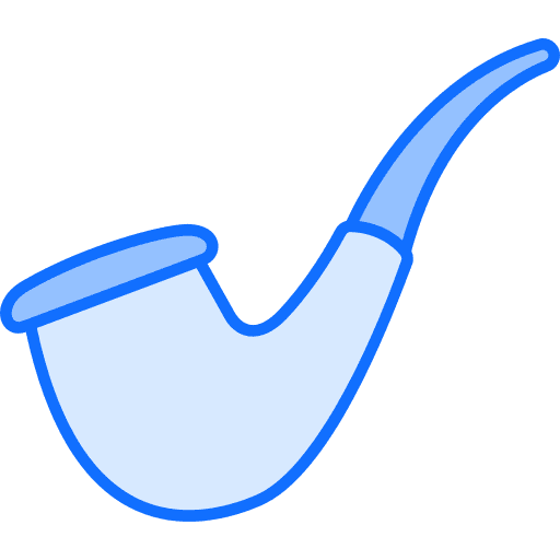 Pipe tobacco smoking addiction icon