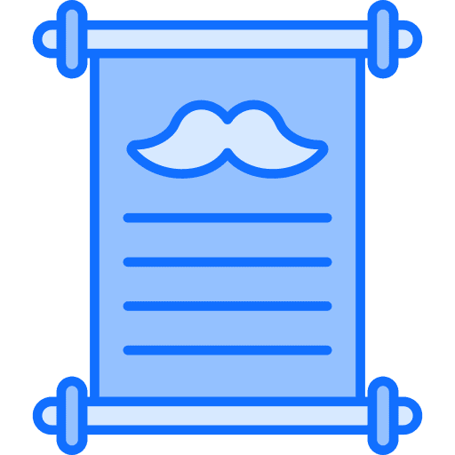 Invitation files and folders moustache invitation letter icon Invitation files and folders moustache invitation letter icon