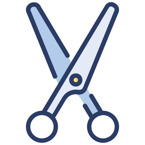 Scissor cut miscellaneous barber shop icon