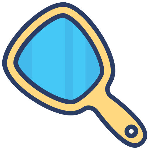 Hand mirror hand mirror beauty salon beauty icon Hand mirror hand mirror beauty salon beauty icon