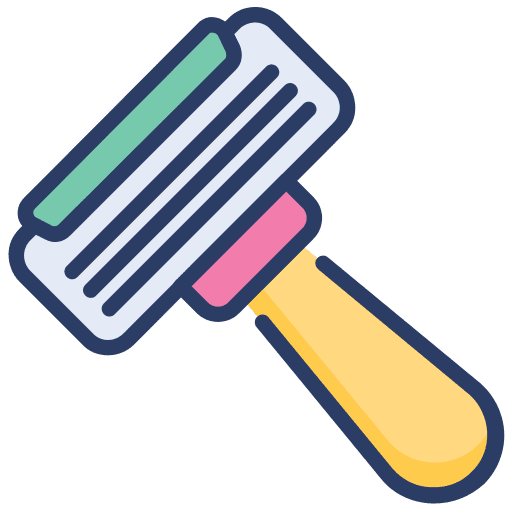 Shaving razor hair removal blade grooming icon Shaving razor hair removal blade grooming icon