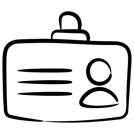 Id card user identification employee icon Id card user identification employee icon