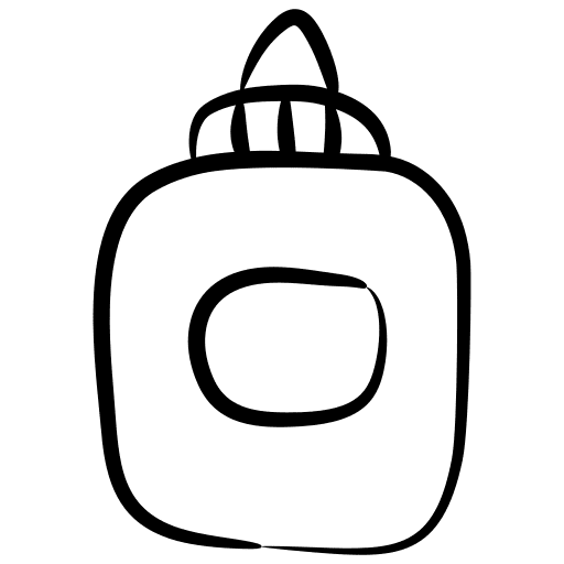 Liquid glue handcraft glue bottle icon