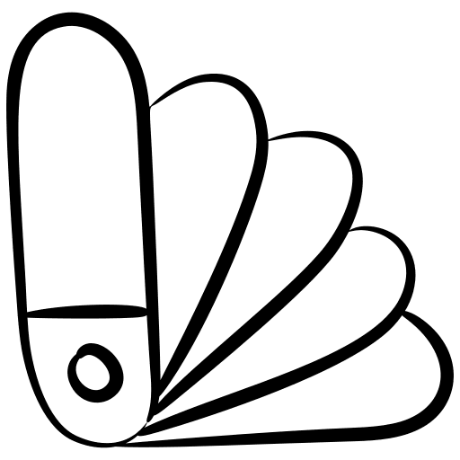 Paint swatch color palette brush icon