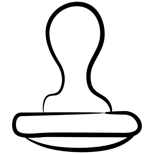 Stamp rubber stamp approved education icon Stamp rubber stamp approved education icon