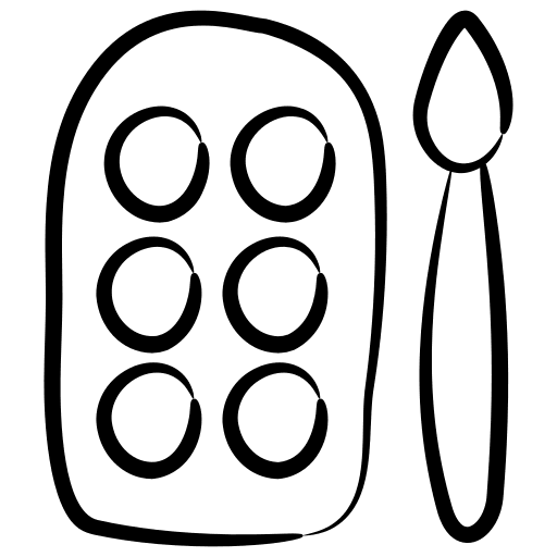 Color palette paint brush paint painting icon Color palette paint brush paint painting icon