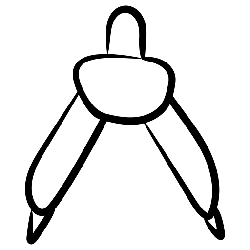 Divider measure calibrate drawing icon Divider measure calibrate drawing icon