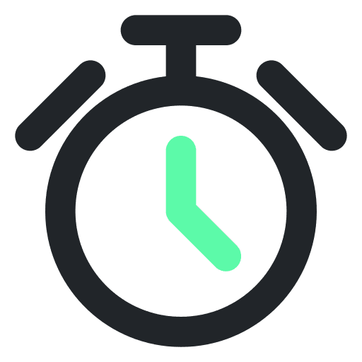 Delivery time service speed watch icon