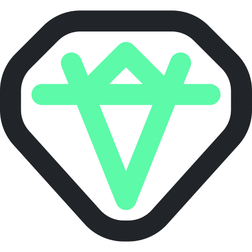 Premium quality certificate luxury diamond icon