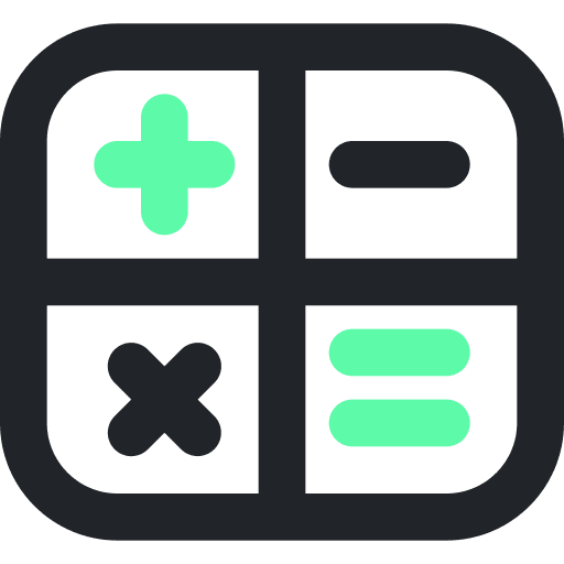 Calculator finance tax calculator icon