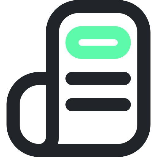 Newspaper paper text communications icon