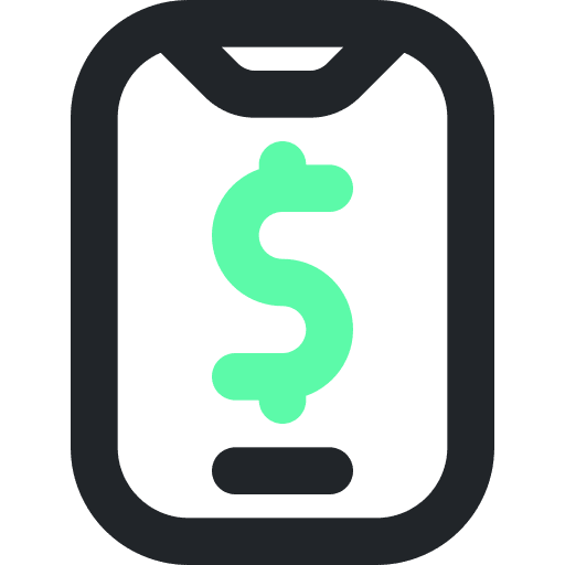 Payment method shopping currency bank icon