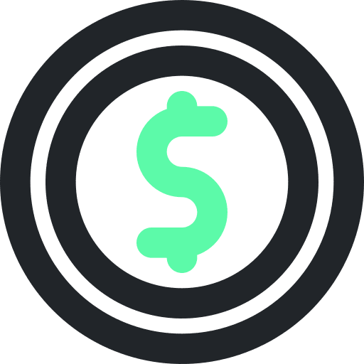 Coin currency finance money icon